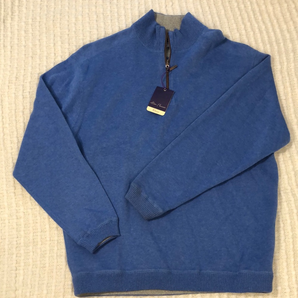 Alan Flusser Blue Sweater Large